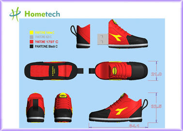 La scarpa da tennis rossa ha modellato le chiavi USB delle scarpe di sport della chiavetta USB su misura 8GB 4GB//azionamento su ordinazione 2GB -8GB della penna