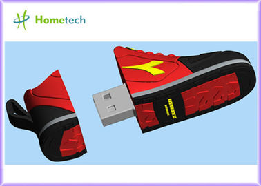Lo sport di gomma morbido su ordinazione del PVC dei regali promozionali calza la chiavetta USB su ordinazione del bastone di logo