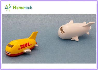 Aeroplano bianco di chiavetta USB di plastica del bastone di USB 2.0 per i bambini
