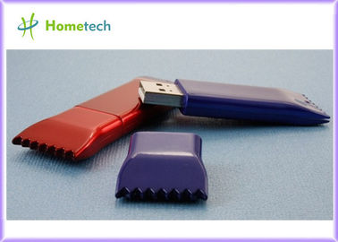 Chiavetta USB di rettangolo blu/keychain di plastica di chiavetta USB