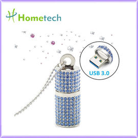 chiavetta USB cilindrica di cristallo di memoria di 32GB 64GB