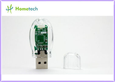 Grande capacità chiavetta USB/bastone di plastica trasparenti 32GB 64GB di USB