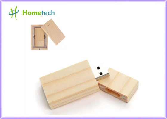 Chiavetta USB di legno del FCC 15MB/S 64GB di rettangolo