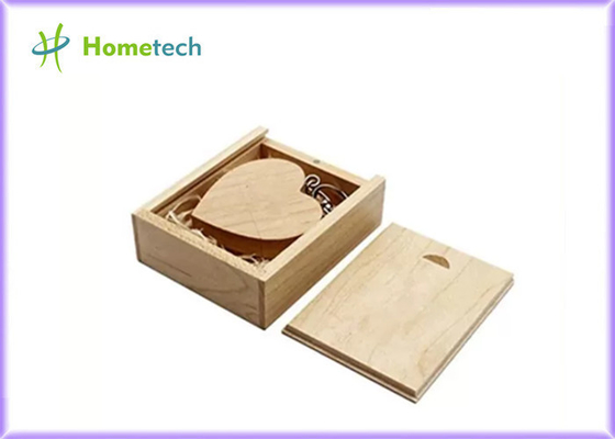 Memory stick di legno del disco di USB 2.0 128GB dell'acero