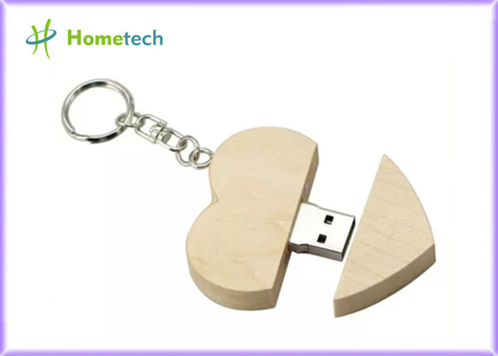 chiavetta USB a forma di del cuore di legno dell'acero di 8GB 5-15MB/S