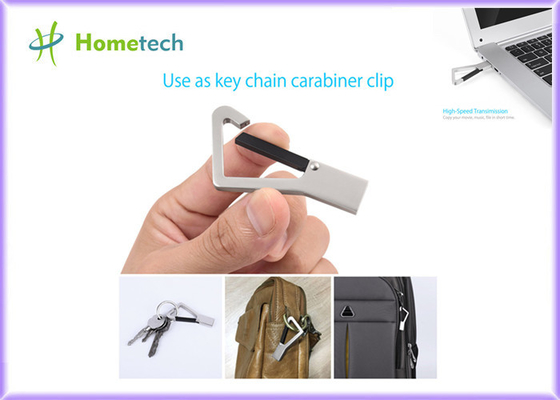 Il pollice su ordinazione del metallo di logo guida Memoria a forma di chiave USB/metallo Carabiner