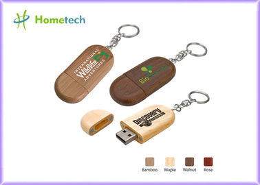 Azionamenti di legno ecologici su ordinazione dell'USB Flash con stampa di logo