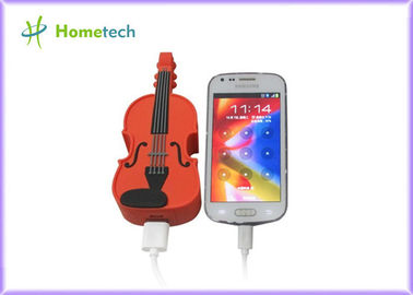 Compatto universale di USB della chitarra del PVC di batteria del caricatore mobile unico del backup